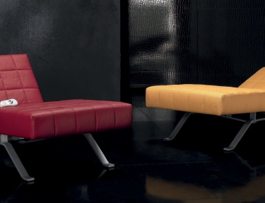 Sessel-Lounge Raceway in Lederpolsterung, Formitalia