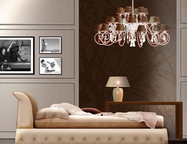 Ein Sofabett in der Textil-Polsterung, Formitalia