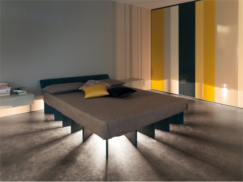 Doppelbett aus Holz Beam, Lago