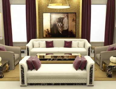 Wohnzimmer (Garnitur für das Wohnzimmer) Royal, Formitalia
