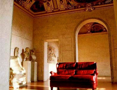 Sofa gepolsterter Leder Autumn Rithms, Mascheroni