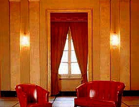 Sofa gepolsterter Leder Ministry Base, Mascheroni