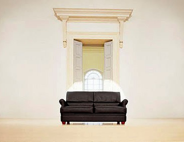 Sofa gepolsterter Leder Palco, Mascheroni