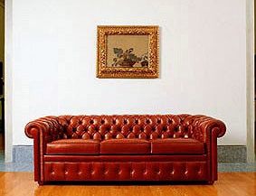 Sofa gepolsterter Leder-Piccadilly, Mascheroni