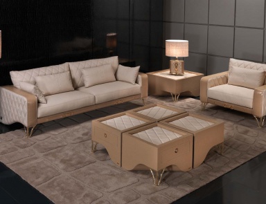 Wohnzimmer (Garnitur für das Wohnzimmer) Ashville, Formitalia