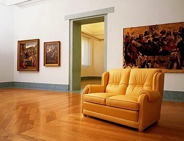 Sofa gepolsterter Leder Venezia, Mascheroni