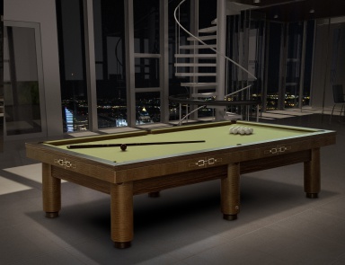 Tisch Billard mit Leder Playing A Round, Formitalia (Möbel für das Billardzimmer, Italien)