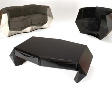 Wohnzimmer (Garnitur für das Wohnzimmer) Diamond, Formitalia