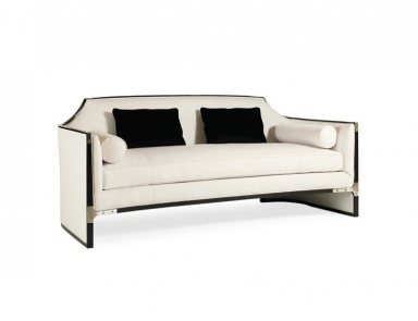 Sofa Simply Put mit Rahmen aus Holz und Metall, Caracole