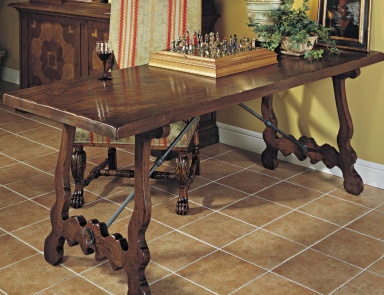 Esstisch aus Naturholz, Francesco Molon (Möbel Esszimmer country, country-Stil)