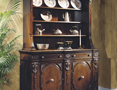 Sideboard aus Naturholz, Francesco Molon (Vitrine Sideboard für die Küche, Italien)