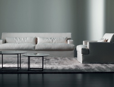 Sofa mit einem Holzrahmen Bogart slim, Meridiani