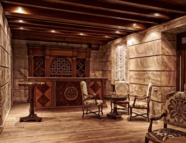 Möbel für Restaurant, Francesco Molon
