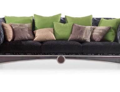 Sofa Dreibettzimmer mit Bettkasten, Velour, Elledue