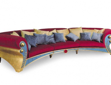 Sofa Viersitzer halbrund, Elledue