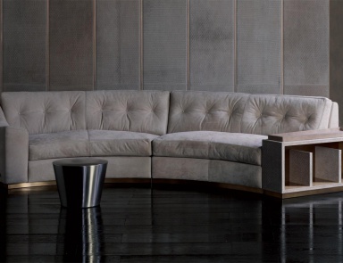 Halbrunde Sofa auf niedrigen Beinen Golden Circus, Rugiano