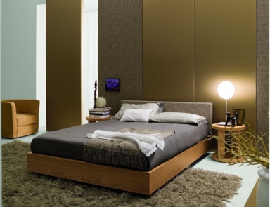 Doppelbett gepolstertes Leder oder Stoff Jacopo, Mobileffe