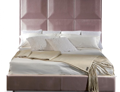 Doppelbett mit hohem Kopfteil Migaori, Rugiano