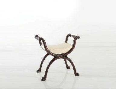 Hocker aus Massivholz lackiert, Chelini