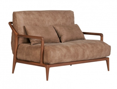 Zweisitzer-Sofa mit hoher Rückenlehne Indigo, Selva