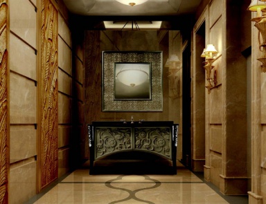 Badezimmer (Suite Bad) aus Holz Saraya, Elledue