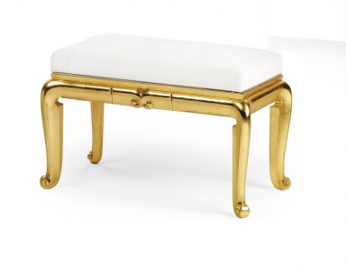 Sitzbank aus Massivholz lackiert, Elledue (Garderoben Art Deco (Art Deco))