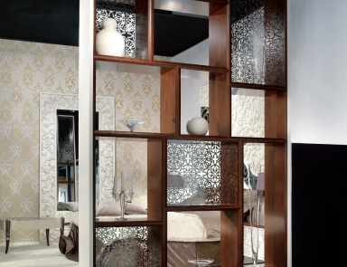Regal Book Saraya aus Massivholz, Elledue