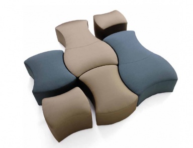 Hocker mit Basis aus Sperrholz Siam, Giorgetti