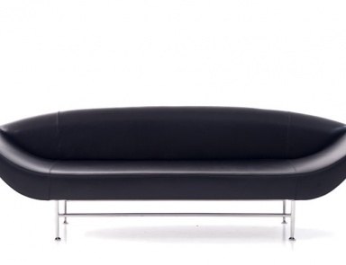 Sofa auf einem Rahmen aus Holz Ellittico, Moroso