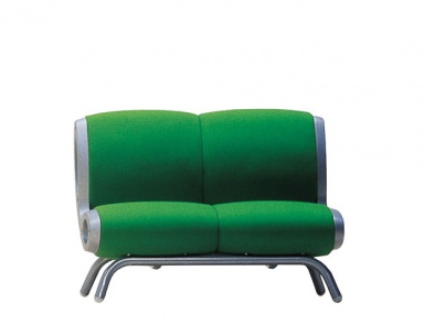 Sofa Zweisitzer auf Stahlskelett Gluon, Moroso