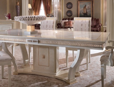 Esszimmer (Garnitur für das Esszimmer aus Massivholz Royale Arcade, Turri