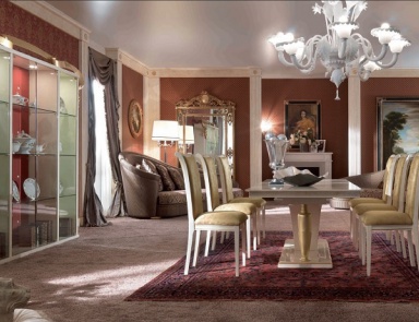 Esszimmer (Garnitur für das Esszimmer) aus Vollholz The Palm, Turri