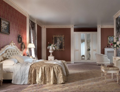 Headsets für Schlafzimmer mit handgeschnitzten Elementen Tosca, Turri (Schlafzimmer Barock, Rokoko)
