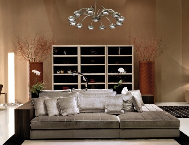 Zweisitzer-Sofa mit offenem Discovery-Modul, Ipe Cavalli (Sofa mit Regal, Schublade)