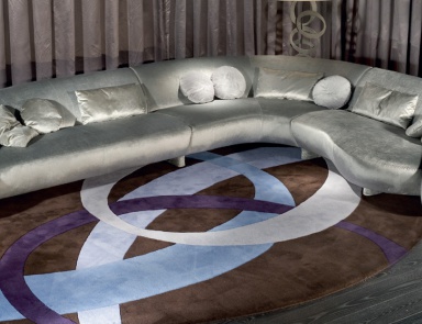 Modulares Sofa Sunset, Ipe Cavalli (halbrunde Sofa rund)