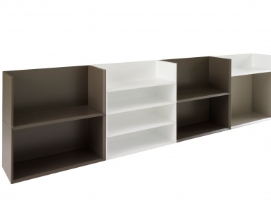 Modulares Speichersystem TRICOLORE, Ligne Roset (französische Möbel für die Bibliothek)