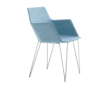 Stuhl mit Metallbeinen ELSA, Ligne Roset