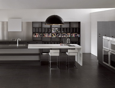 Küche (Garnitur für die Küche) mit der Insel Aster Cucine, Atelier
