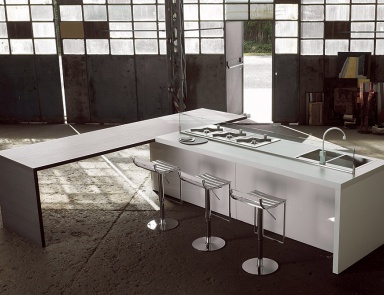 Küche (Garnitur für die Küche) Atelier, Aster Cucine (Küche-Insel)
