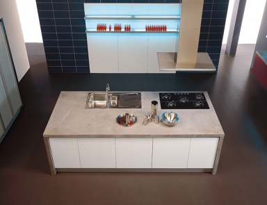Küche (Garnitur für die Küche) Aster Cucine, Contempora, Laccato