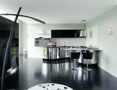 Küche (Garnitur für die Küche) Aster Cucine, Domina, Acciaio