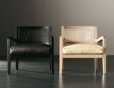 Stuhl mit Armlehnen Foster Wood, Meridiani