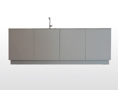 Kommode Küche mit angespritztem Waschbecken Design, MOD'ART... (der Prellstein unter der Spüle)