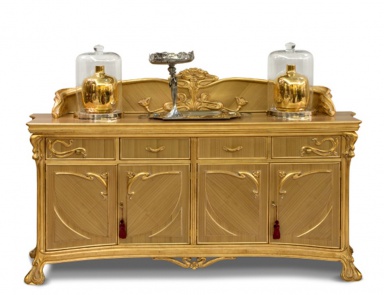 Anrichte mit Gehäuse aus Holz Liberty, Medea (Speisesäle im Jugendstil, Art nouveau, Liberty)