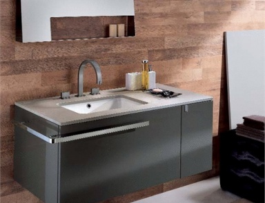 Badewanne aus wasserbeständiger Spanplatte Casual C7, Pedini (Schrank Kommode für Bad, Italien)