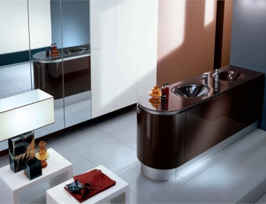 Badewanne aus wasserbeständiger Spanplatte Fashion F1, Pedini (Schrank Kommode für Bad, Italien)