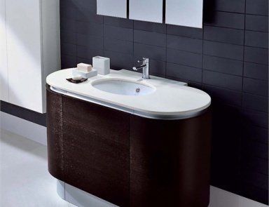 Badewanne aus wasserbeständiger Spanplatte Fashion F3, Pedini (Schrank Kommode für Bad, Italien)