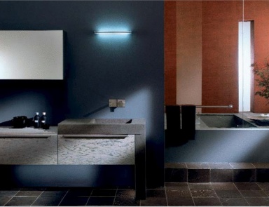 Badewanne aus wasserbeständiger Spanplatte Glamour G2, Pedini (Schrank Kommode für Bad, Italien)