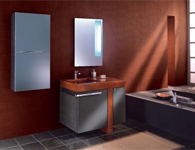 Badewanne aus wasserbeständiger Spanplatte Glamour G3, Pedini (Schrank Kommode für Bad, Italien)