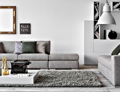 Sofa-Transformator mit ausziehbarem Modul Family, Pianca (Sofa aus Kunstleder legging)